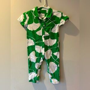 Diane Von Furstenberg for Target - Baby Romper (12M) in Iconic Green Ginkgo